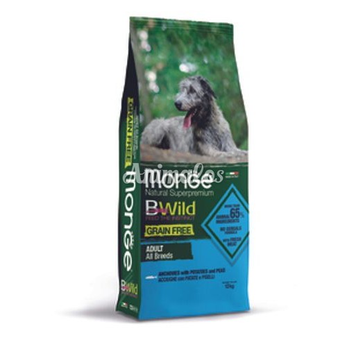 מונג' אנשובי תפו"א ואפונה לכלבים 12 ק"ג MONGE